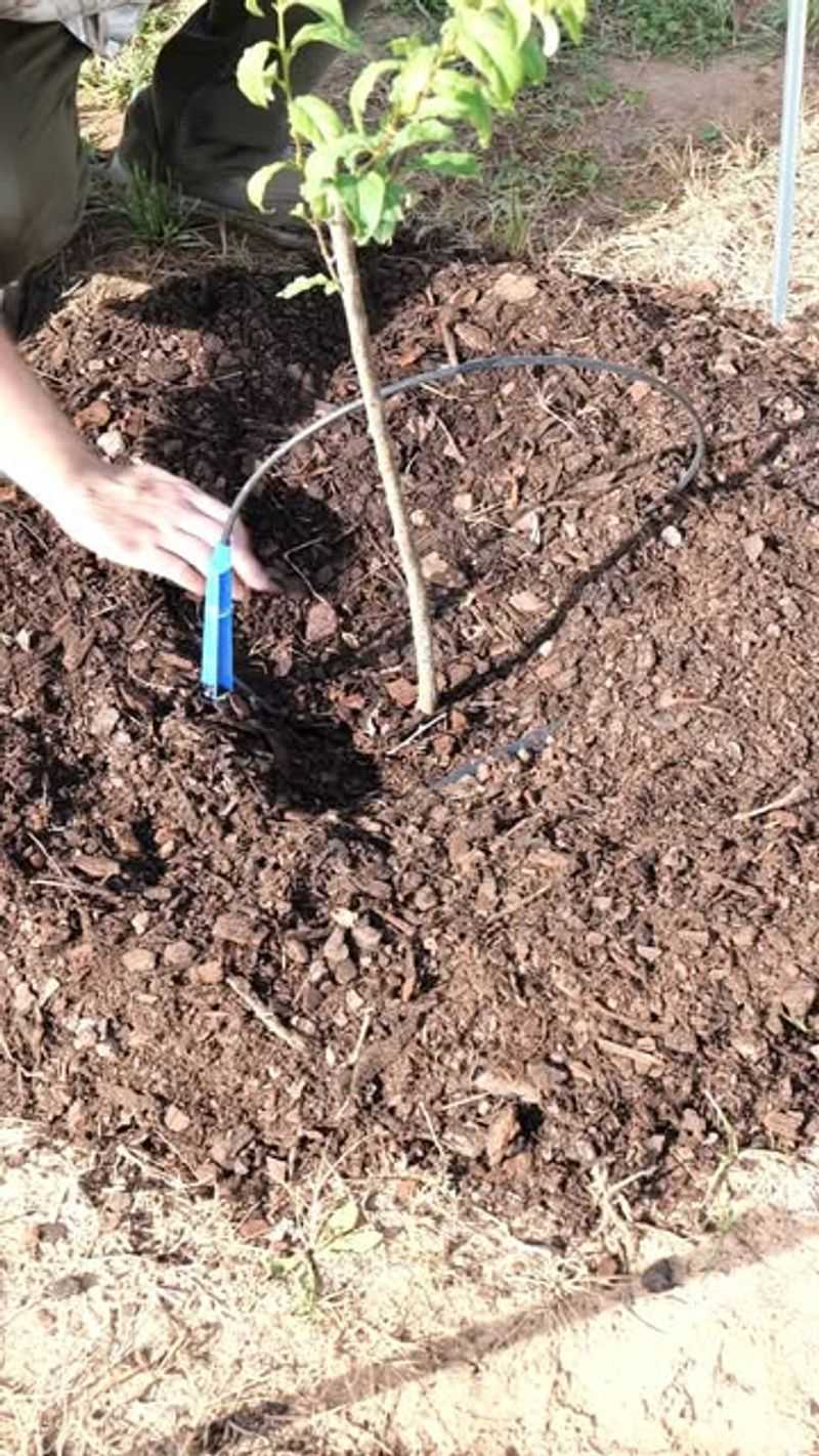 Use Mulch to Hold Moisture Around Shallow Roots