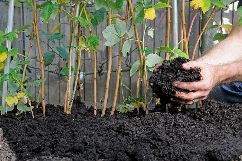 Work In Composted Steer Manure