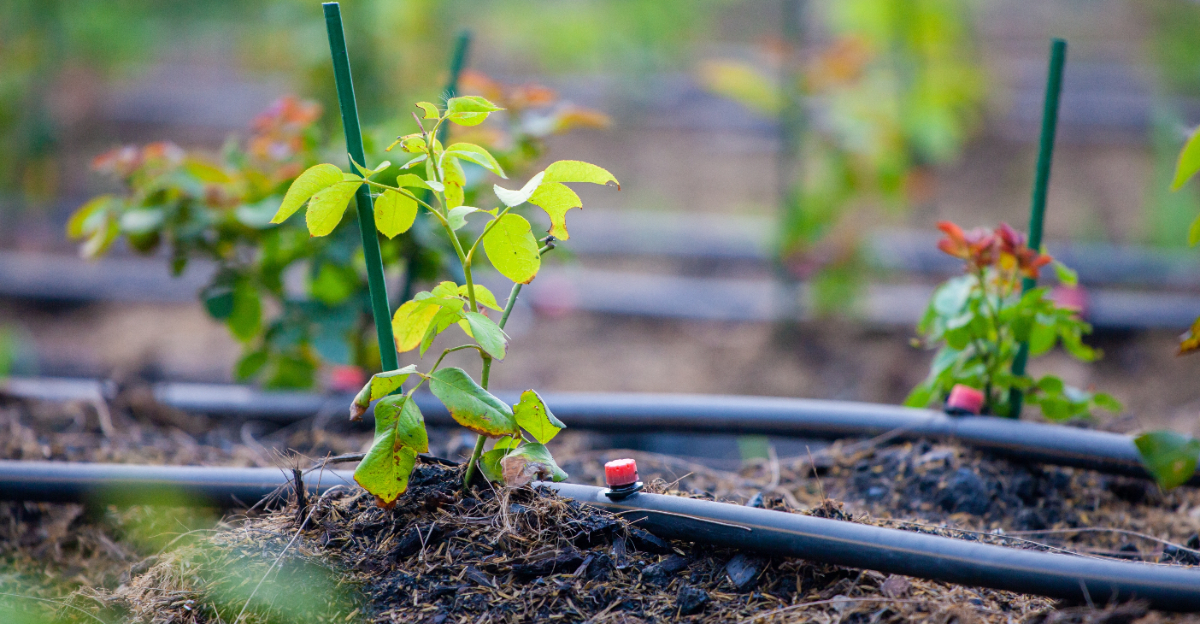 roses drip irrigation
