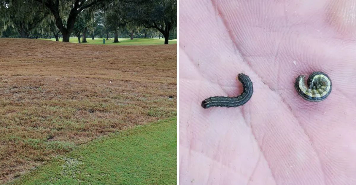 armyworm lawn damage