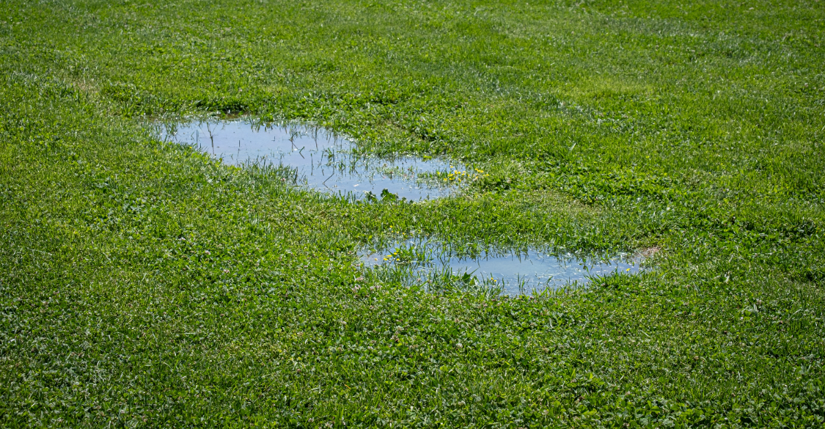flooded lawn