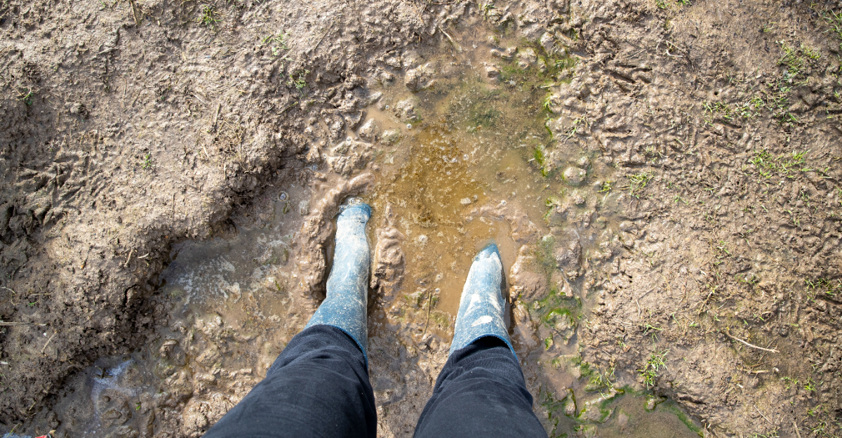 muddy yard