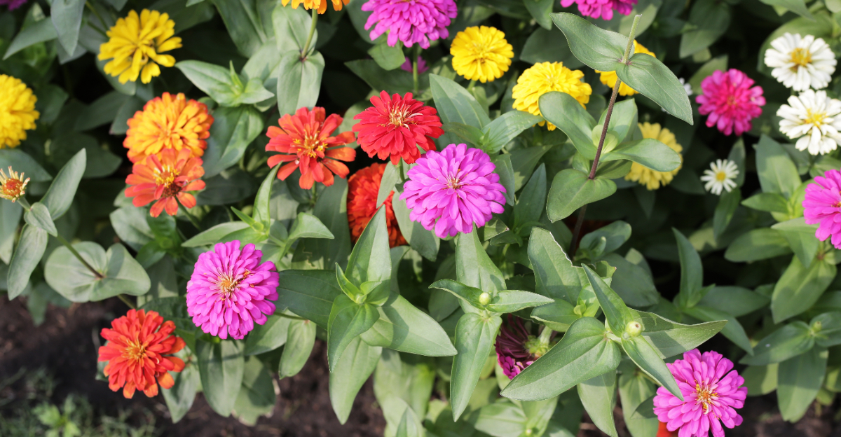 zinnias