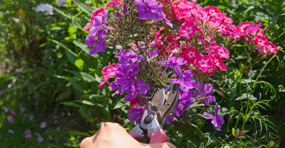 cutting phlox
