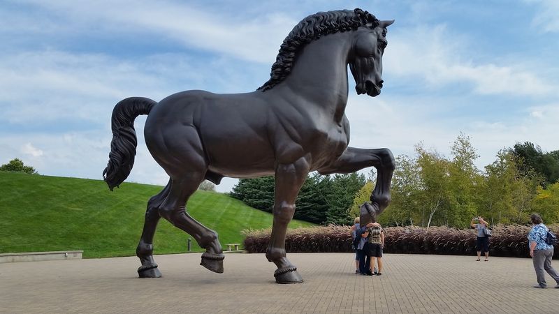 A 24-Foot Bronze Horse Anchors The Sculpture Park A 24-Foot Bronze Horse Anchors The Sculpture Park