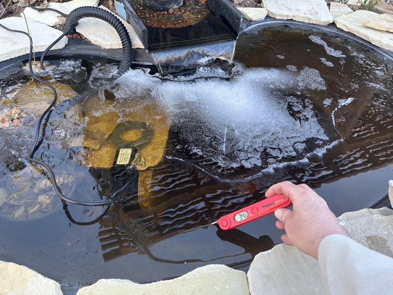 A Floating De-Icer Keeps An Air Hole Open A Floating De-Icer Keeps An Air Hole Open