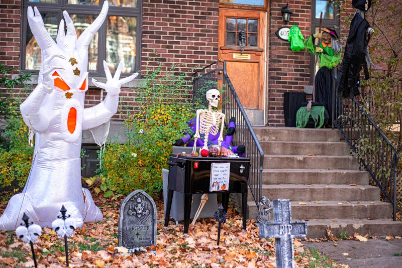 A Halloween Display Put Up Too Early