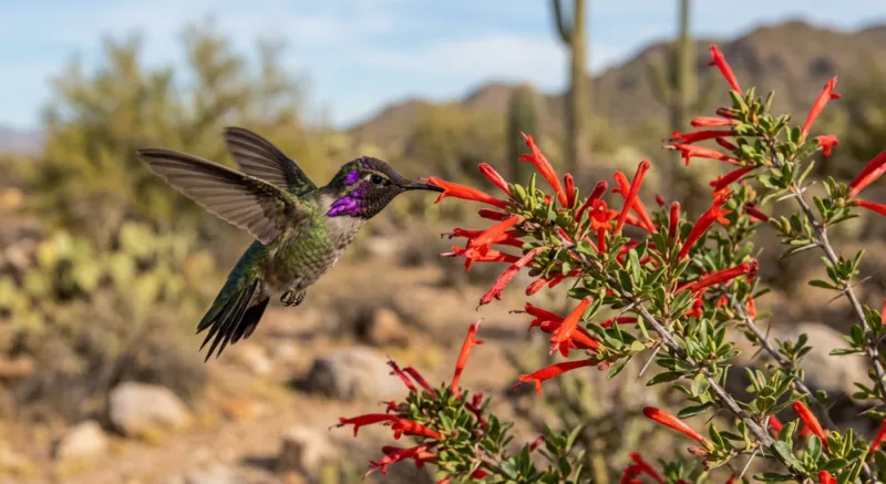 Choose chuparosa for habitat and a realistic view