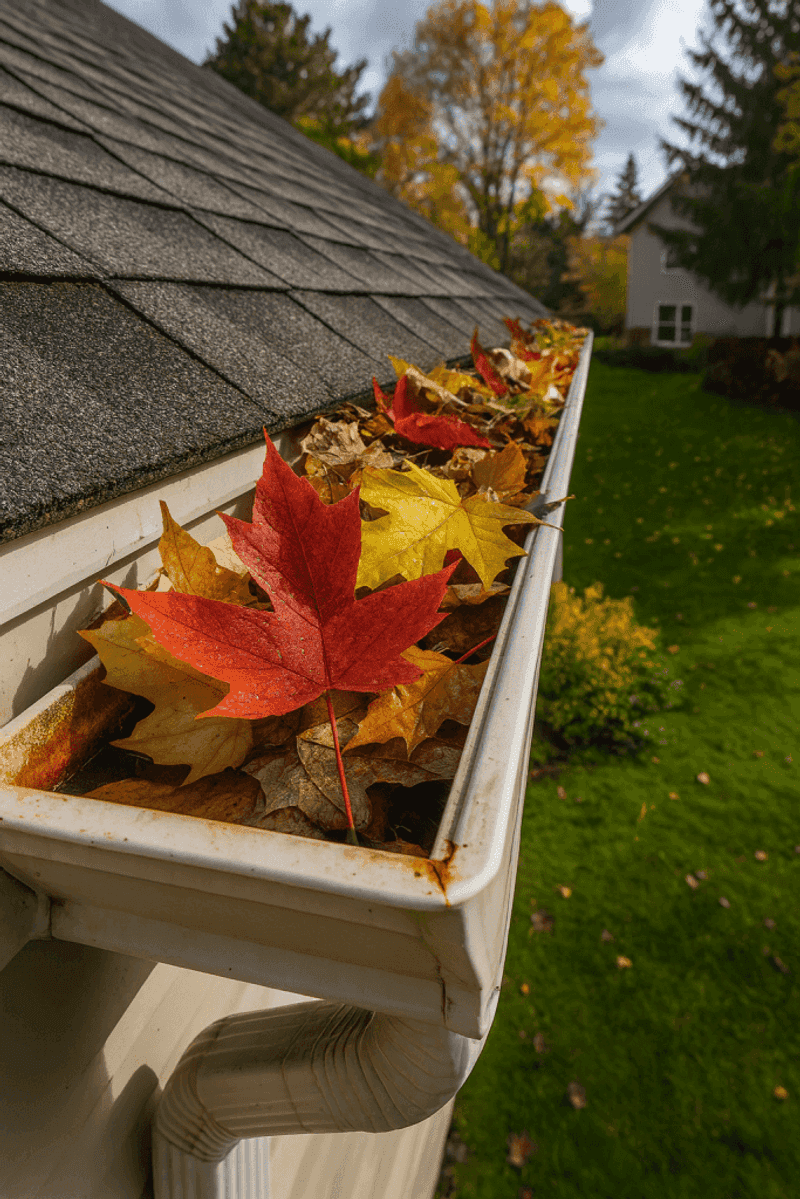 Clear the roof-to-ground water route