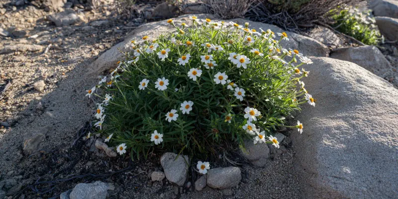 Desert Zinnia (Zinnia acerosa) Desert Zinnia (Zinnia acerosa)