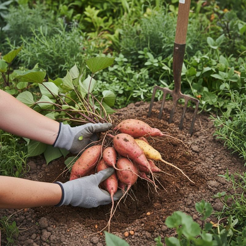 Dig Sweet Potatoes While The Weather Still Cooperates