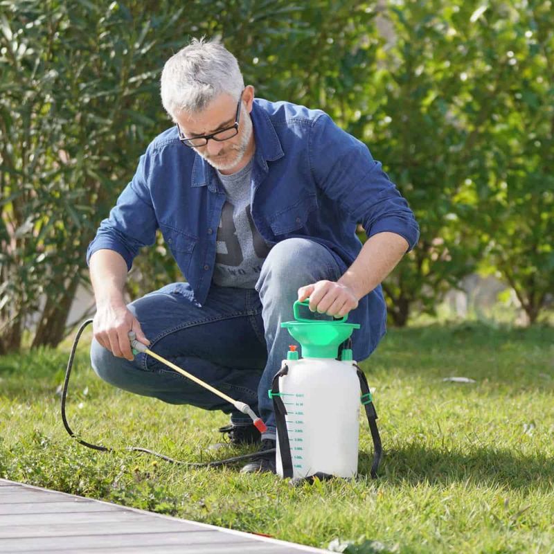 Do not spray a flowering patch automatically