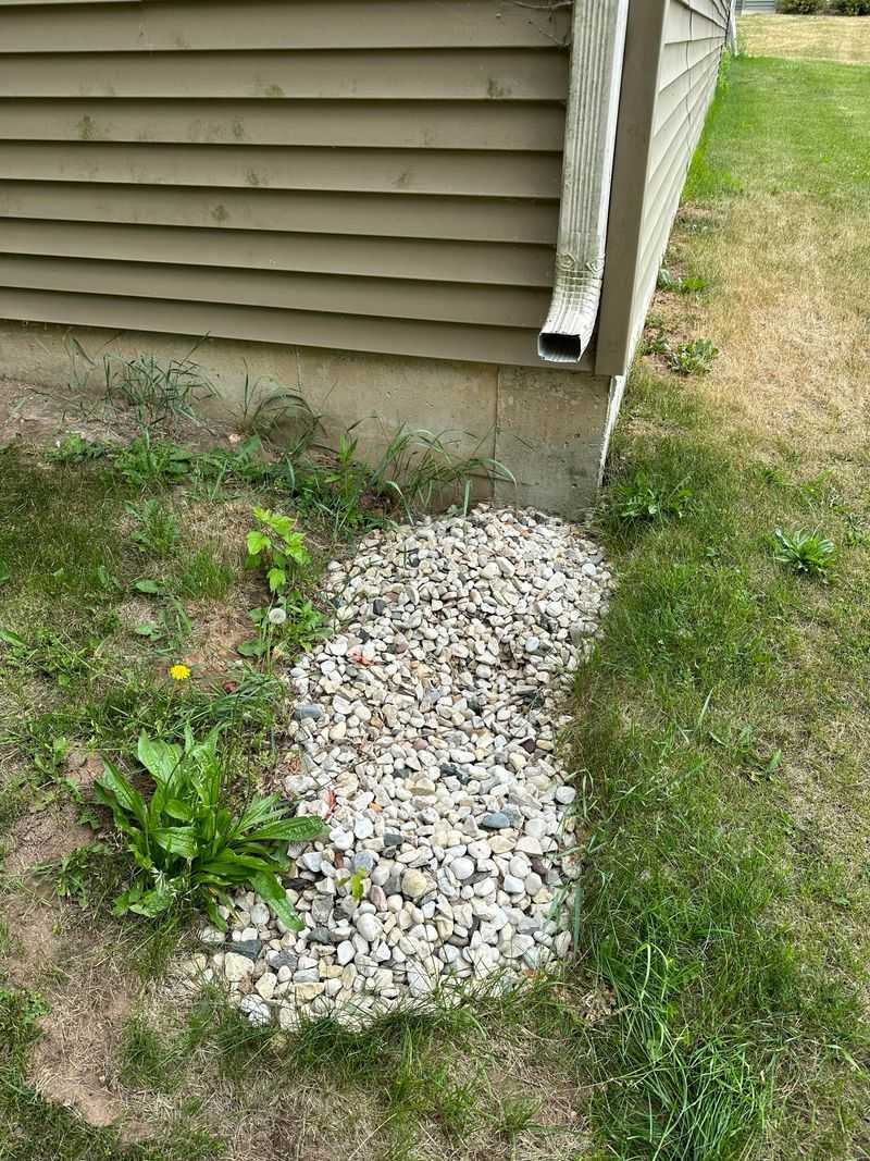 Downspout Placement That Protects Beds Below Downspout Placement That Protects Beds Below