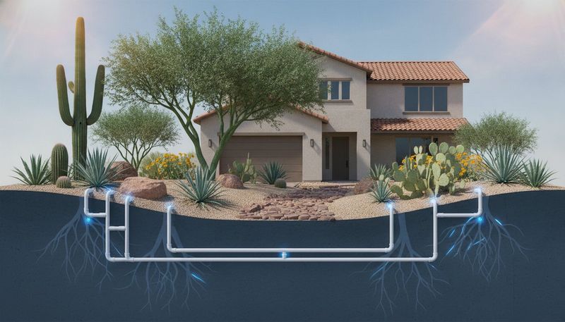 Drainage and establishment watering make the low-water claim credible Drainage and establishment watering make the low-water claim credible