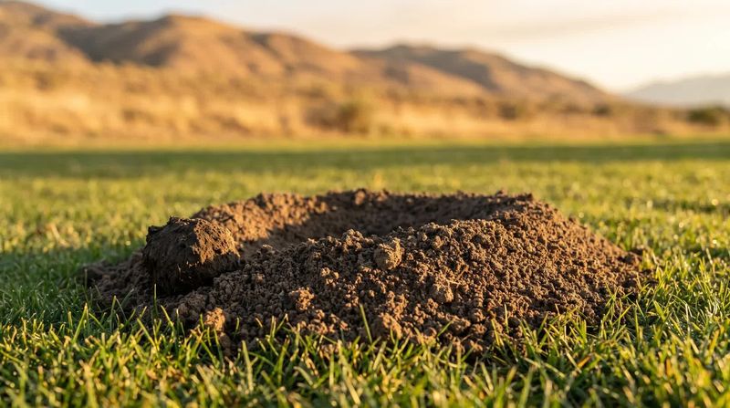 Fresh Soil Mounds With Hidden Entrances Fresh Soil Mounds With Hidden Entrances