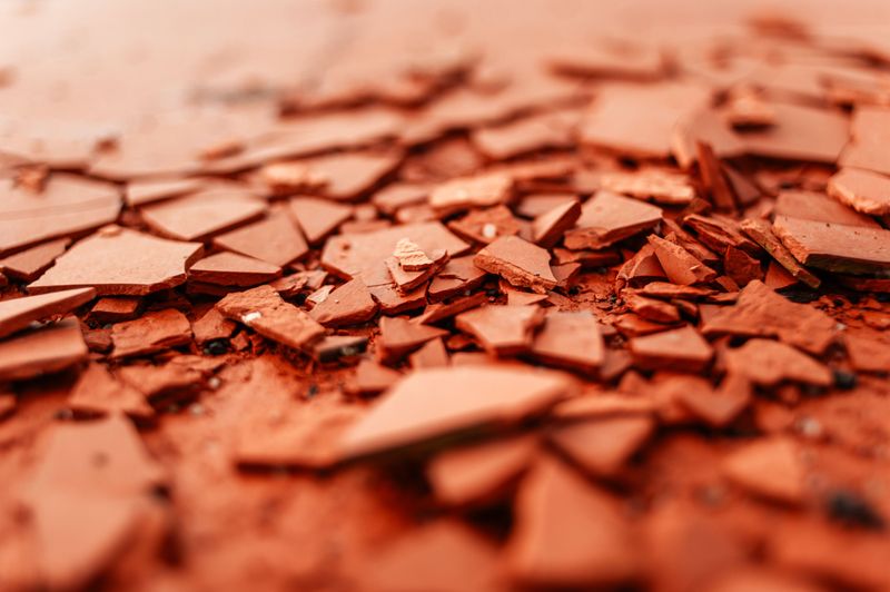Frozen Water Pushes Clay Apart Frozen Water Pushes Clay Apart