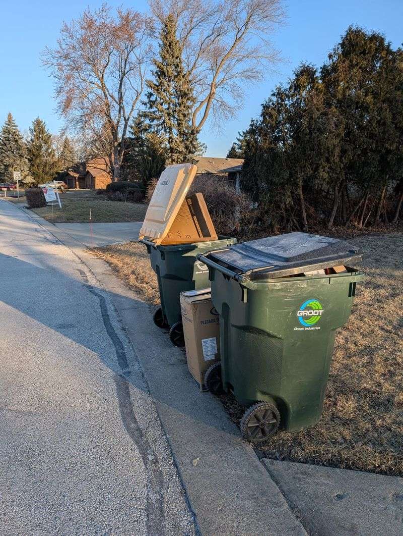 Leaving Trash And Recycling Bins Wide Open