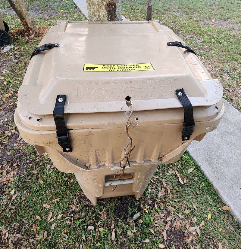 Lock Up Trash And Food Scraps In Your Yard
