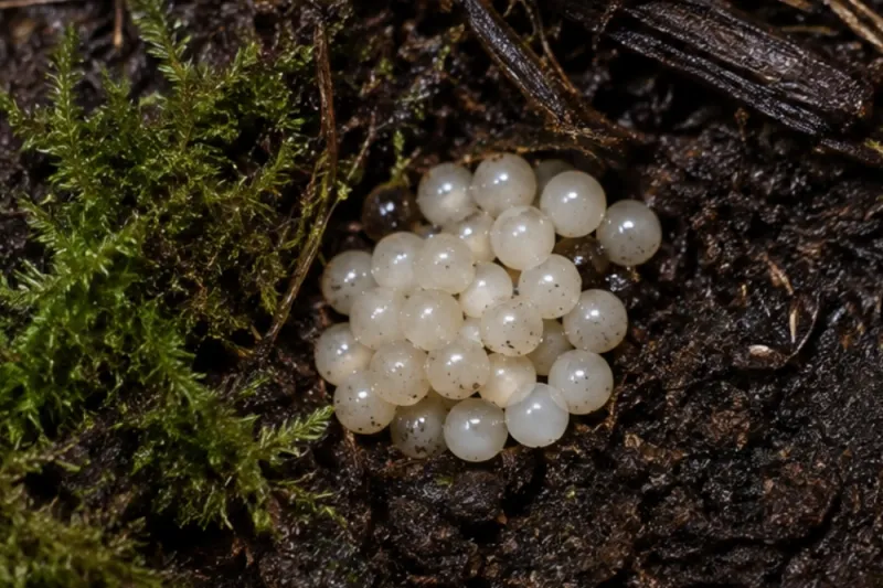 Look For Clusters Of Tiny, Pearl-Like Eggs