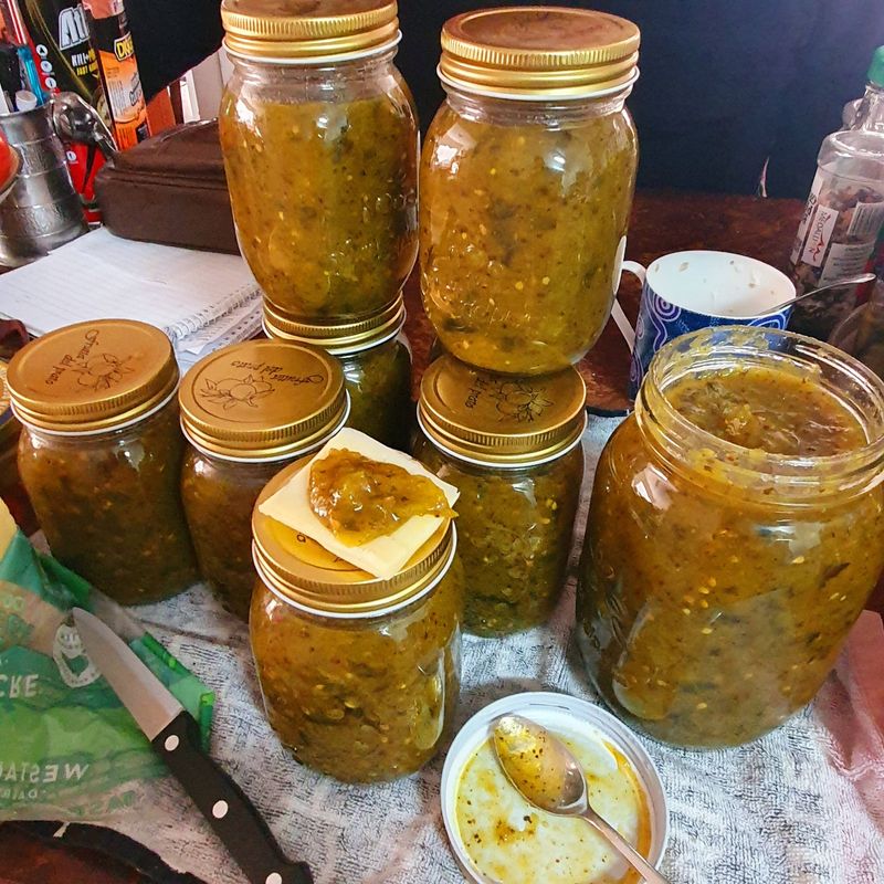 Make Green Tomato Chutney For Later Use