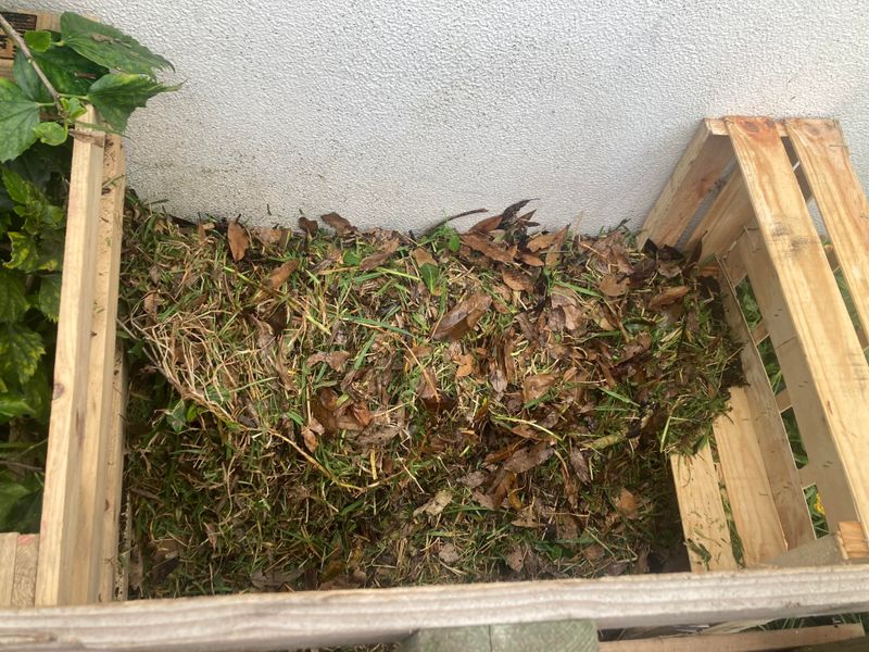 Mix Fresh Grass Clippings Into Leafy Piles