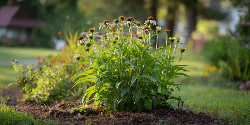 Mulch Arizona Coneflowers to Save Water