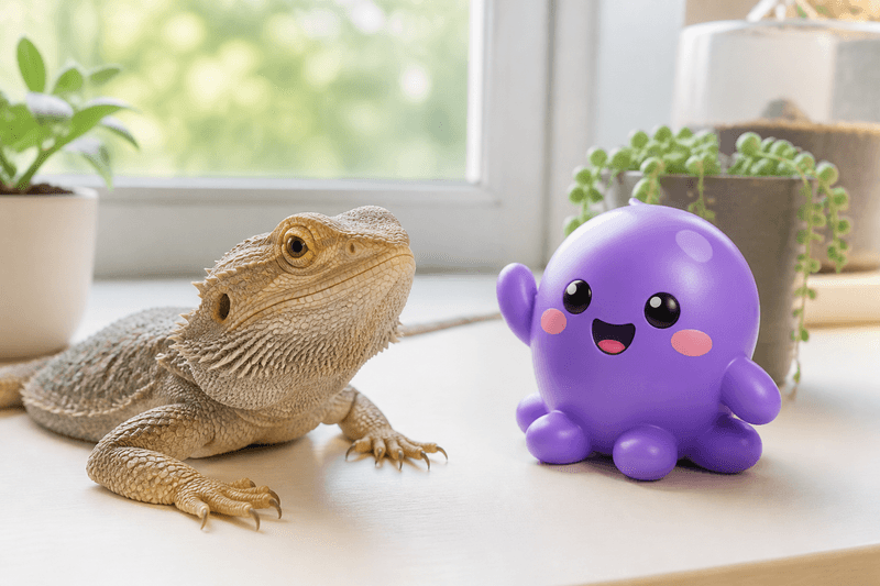 Observe wild lizards safely
