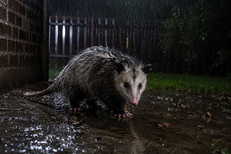 Opossums Take Advantage Of Storm-Damaged Cover Opossums Take Advantage Of Storm-Damaged Cover