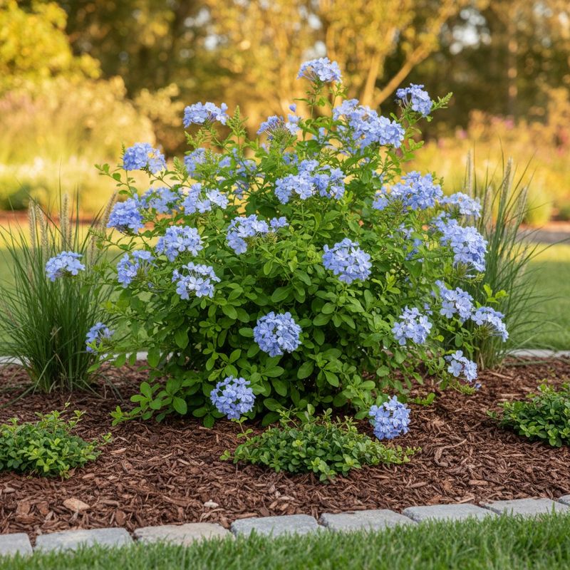 Plumbago Pushes Out More Flowers In A Bright Location Plumbago Pushes Out More Flowers In A Bright Location