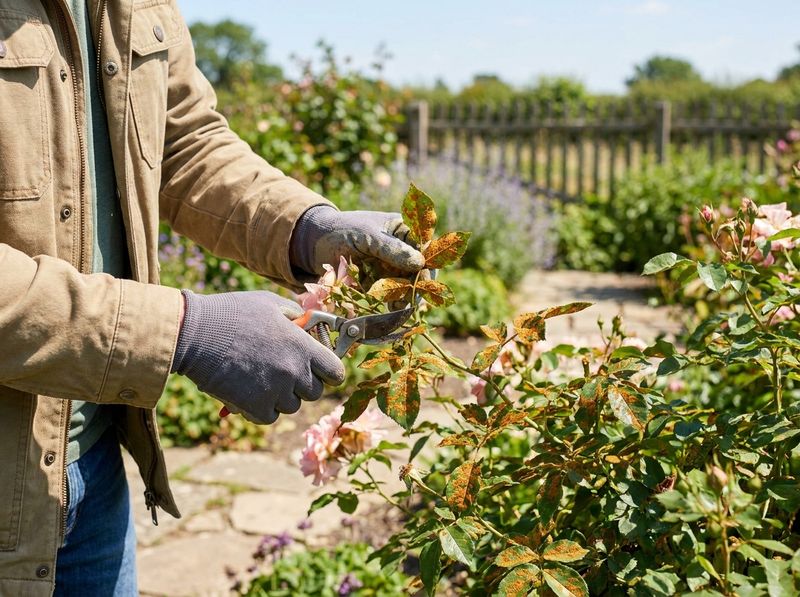 Removing Infected Foliage Helps Reduce Future Infection Removing Infected Foliage Helps Reduce Future Infection