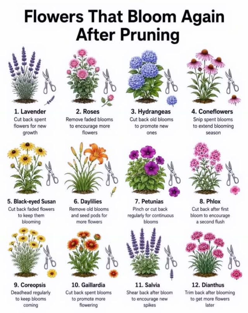 Resume light pruning after the main flowering period Resume light pruning after the main flowering period