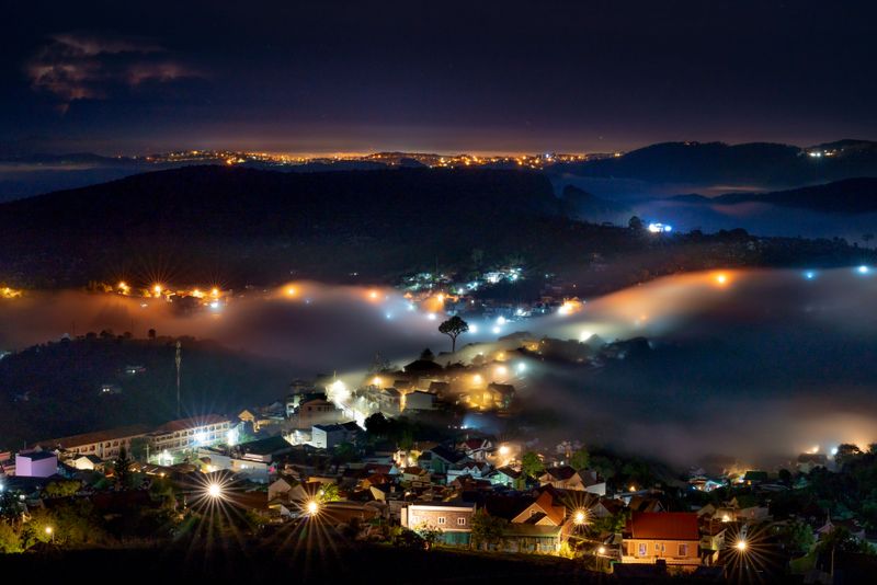 Town Warmth And City Lights Keep Valley Leaves Green Town Warmth And City Lights Keep Valley Leaves Green