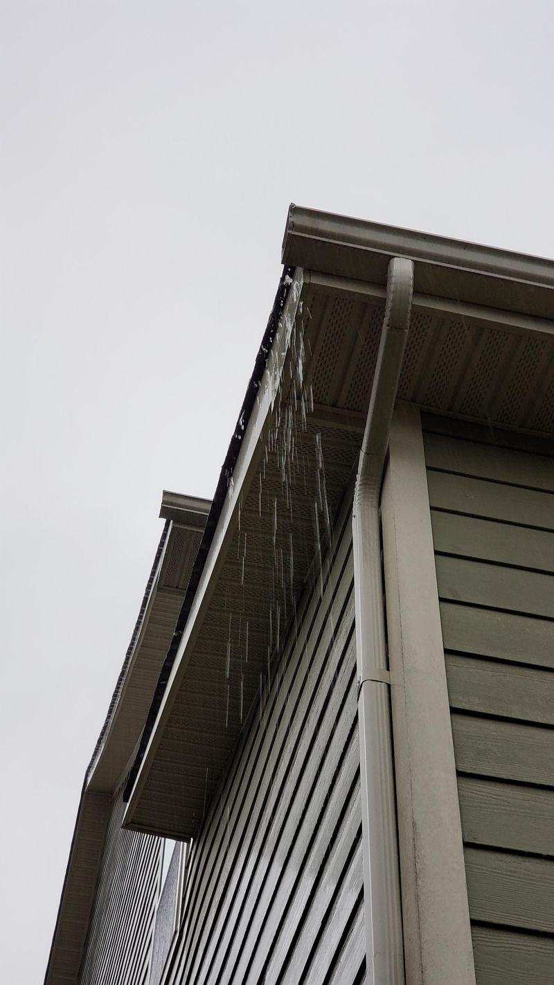 Under A Leaky Gutter Or Drippy Eave Under A Leaky Gutter Or Drippy Eave