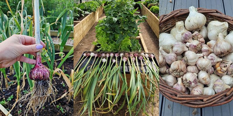 Use leaf color to guide harvest, then cure the bulbs