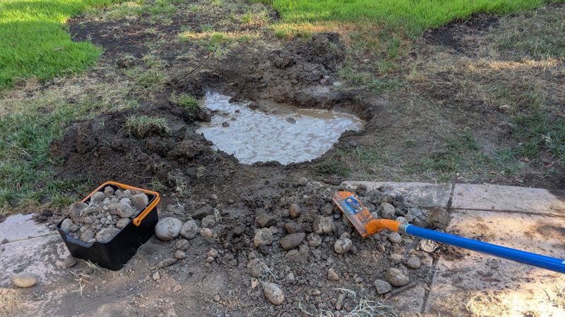Water Pools Instead Of Soaking In