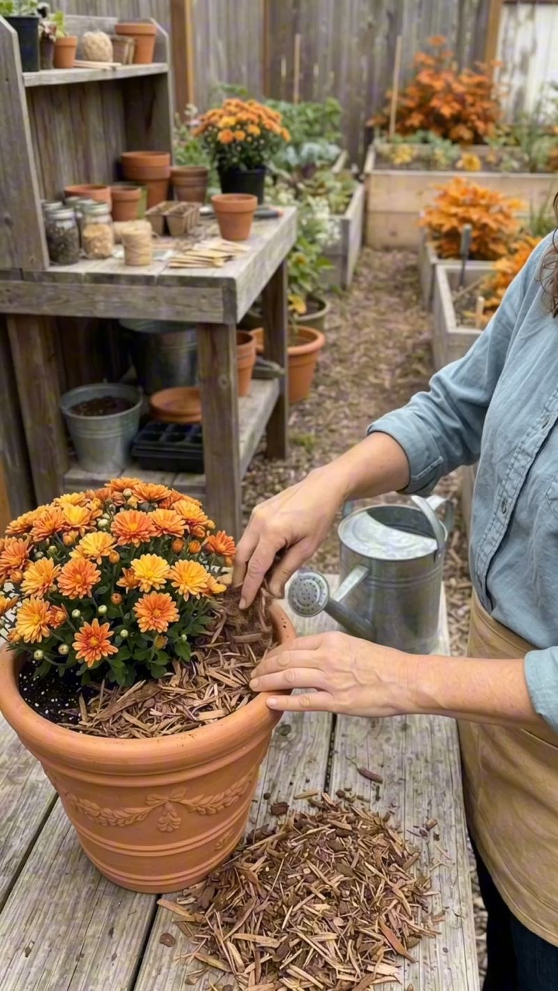 Watering Mums Too Little Before Winter