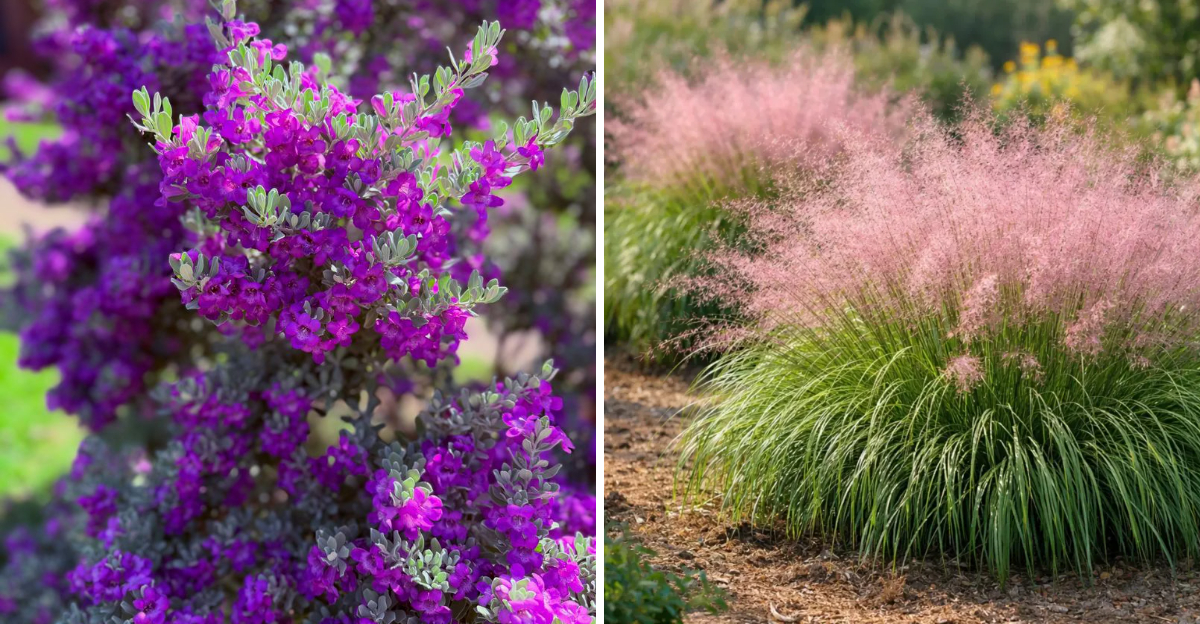 texas sage and gulf muhly
