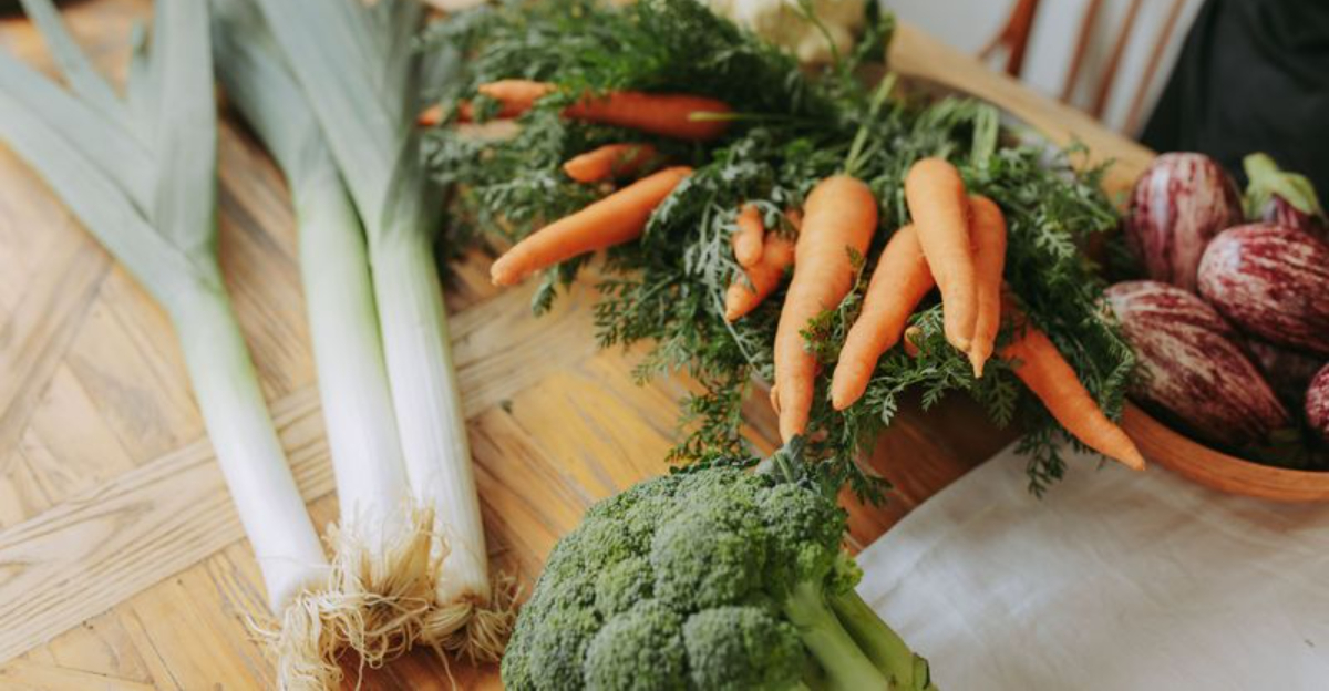 vegetables on table