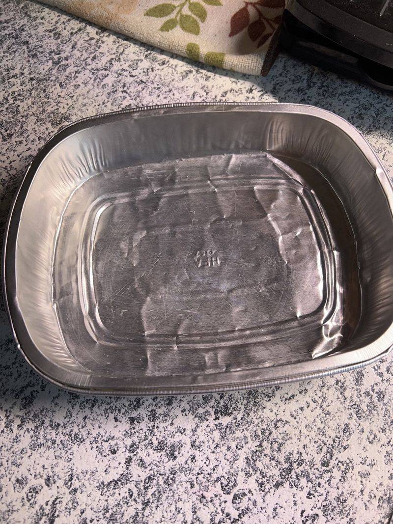 A Foil Roasting Pan Makes The Perfect Base