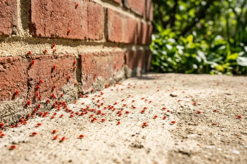 A Plant-Free Strip Beside The Foundation Can Reduce Their Numbers
