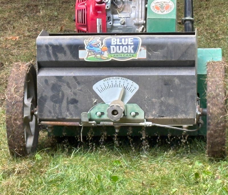 A Slit Seeder Puts Seed Right Into The Soil