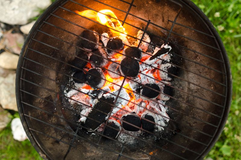 A Tossed Cigarette Or Hot Grill Ash Near The Beds