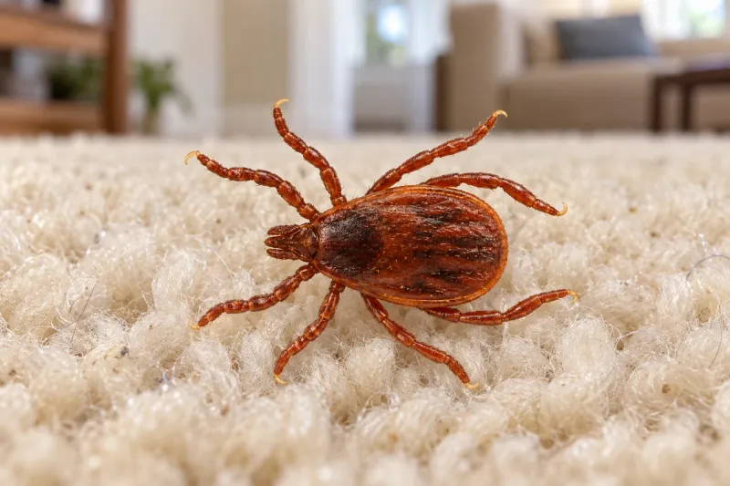 A dog-associated tick can become a household problem