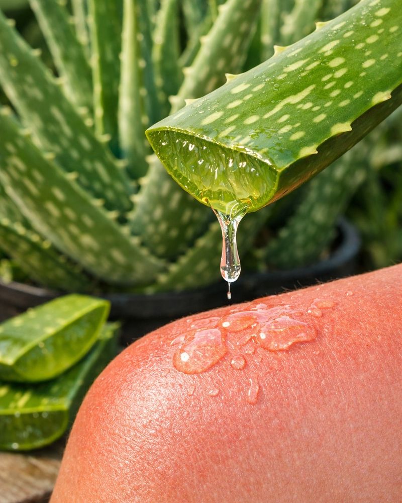 Aloe Gel Soothes Minor Burns Aloe Gel Soothes Minor Burns