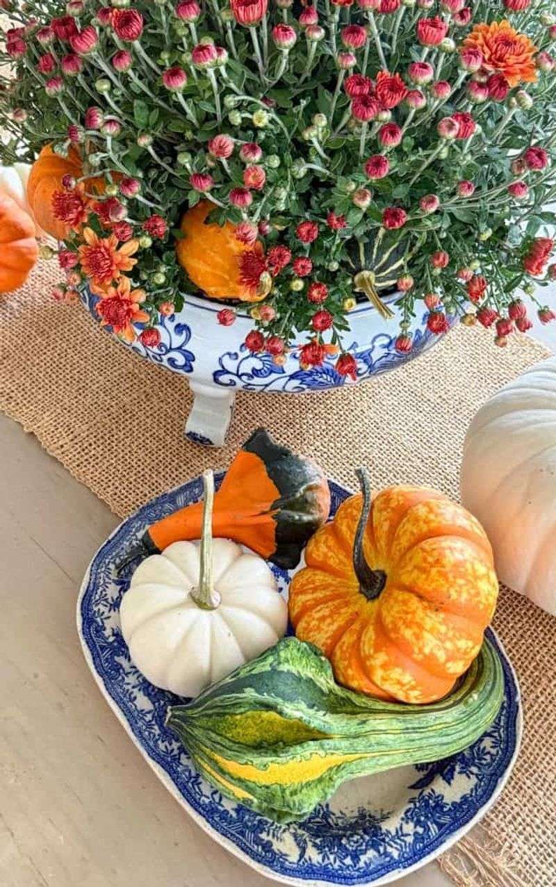 Arrange Small Pumpkins And Gourds As The Main Focal Points