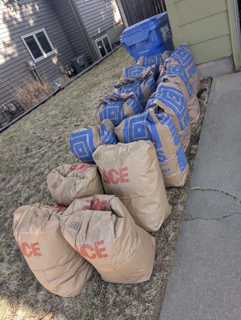 Bagged Leaves Take Up Landfill Space