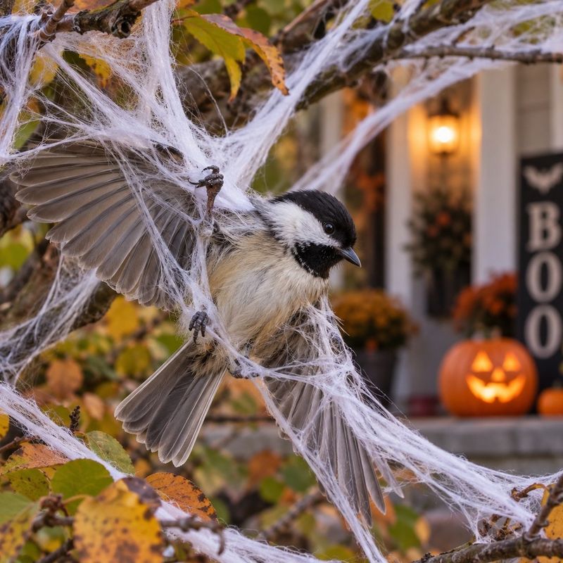 Birds Can Get Tangled While Moving Through Shrubs Birds Can Get Tangled While Moving Through Shrubs