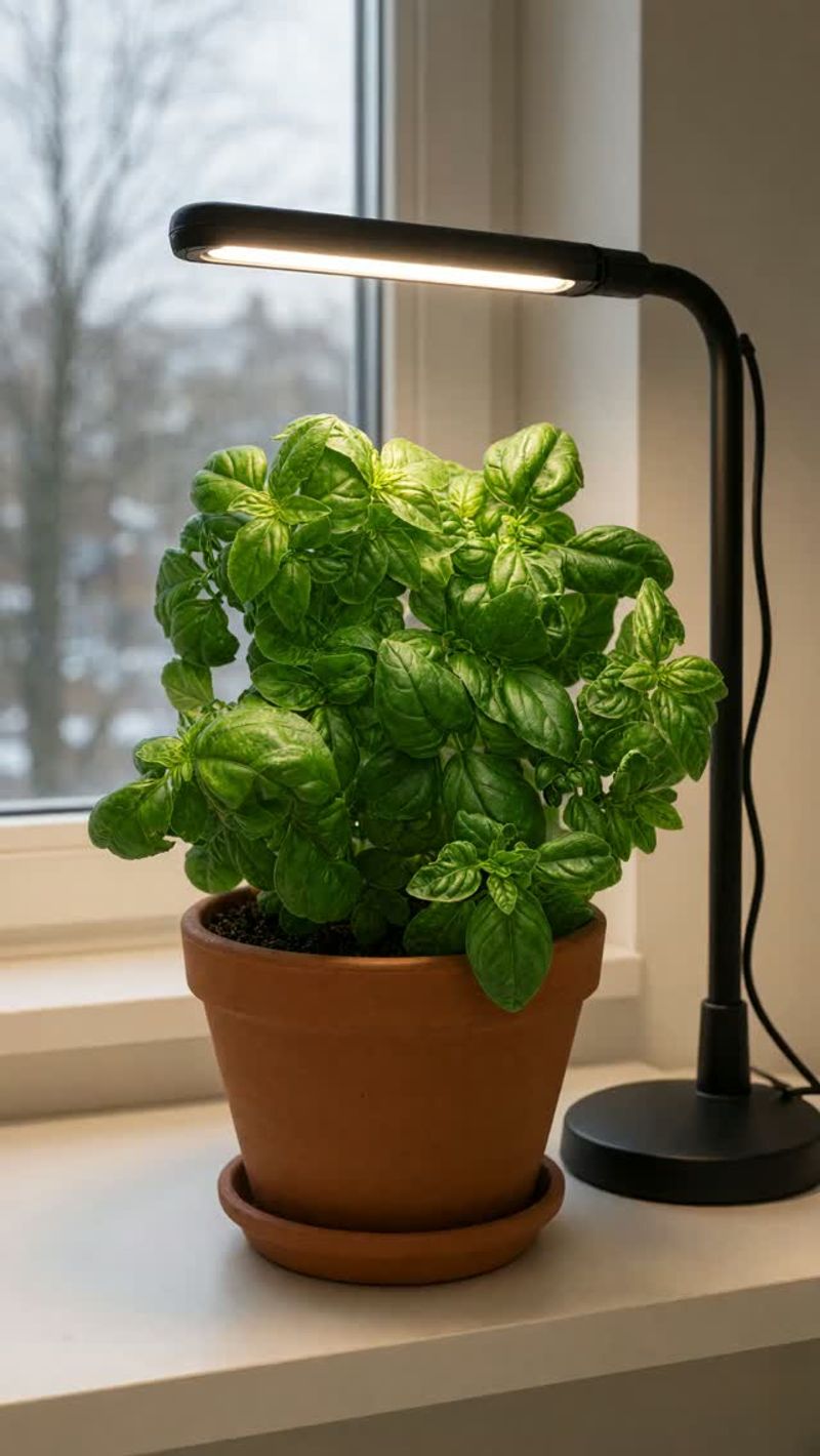 Bring Potted Basil Indoors