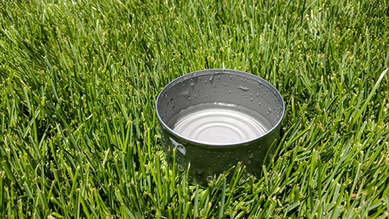 Calibrate Sprinklers To 3/4 To 1 Inch A Week