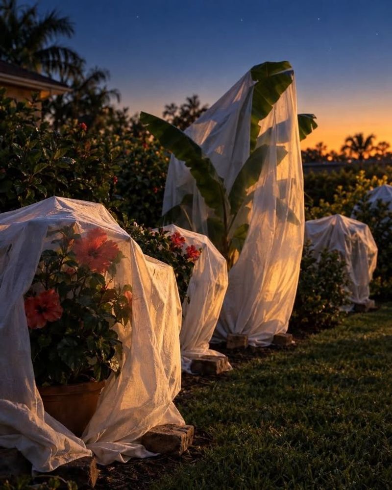 Cover The Plant So The Fabric Reaches The Ground